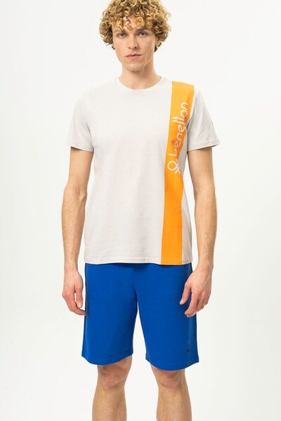 United Colors of Benetton Tricou bărbătesc imprimat Bnt-m20474 Antracit