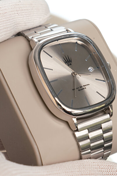 WATCHOFROYAL Classic Time Silver Metalik Kol Saati