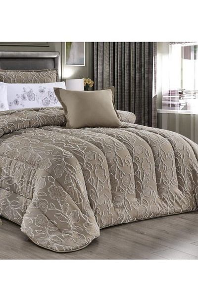 Moon Luxury Embroidered Jacquard Bedspread, 4 Pieces, 220x170cm, 200x120+35cm, 78x50cm, 78x50+5cm, 6kg