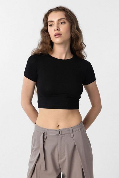 Antioch Black Crop Women's T-Shirt