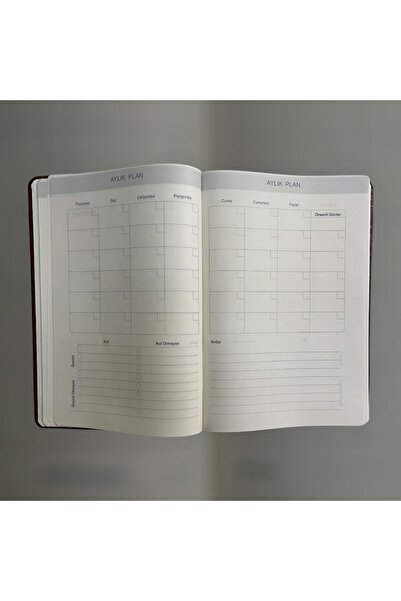 Eren Ofis كتاب تذكاري مصنوع يدويًا من الجلد الطبيعي مع حقيبة وقفل مفتاح ومجموعة أقلام