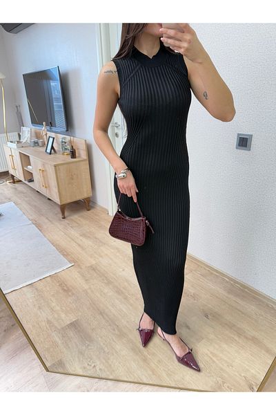 Deppot Crew Neck Body Hugging Sleeveless Pinterest Knitwear Dress