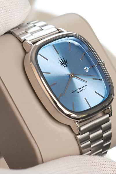 WATCHOFROYAL Classic Time Silver Blue Kol Saati