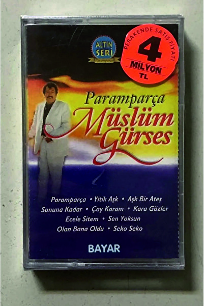 Plakevi İzmir Müslüm Gürses Paramparça Kaset (Sıfır Jelatininde Dönem Baskı)