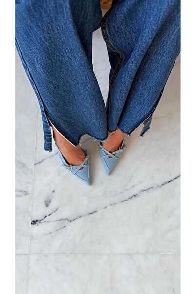 Eataly Shoes Zenna Kot Sivri Burun Topuklu Ayakkabı