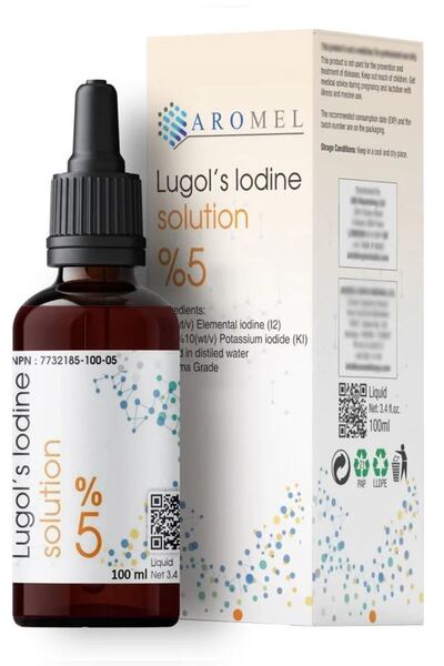 Aromel Lügol Çözeltisi %5 Lik | 100 ml | Lügols Iodine Solution