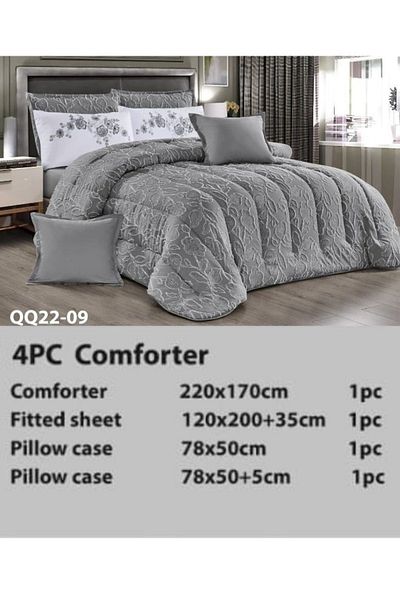 Moon Luxury Embroidered Jacquard Bedspread, 4 Pieces, 220x170cm, 200x120+35cm, 78x50cm, 78x50+5cm, 6kg