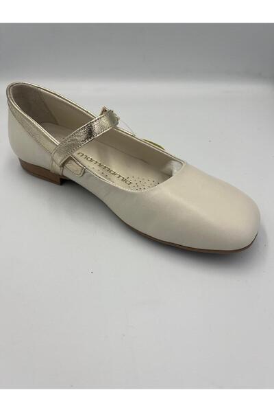 Mammamia Women's Daily Leather Comfortable Ballerina Shoes