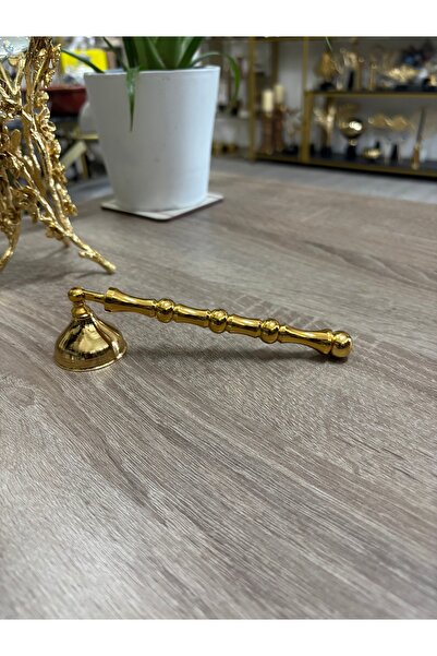 Mercan Tasarım Atölyesi TOPLU ÇUBUKLU MİNİ MUM SÖNDÜRÜCÜ-GOLD