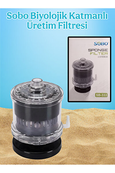 MDİZMİR Akvaryum Filtresi Biyolojik Katmanlı Üretim Filtresi S Boy Küçük Akva...