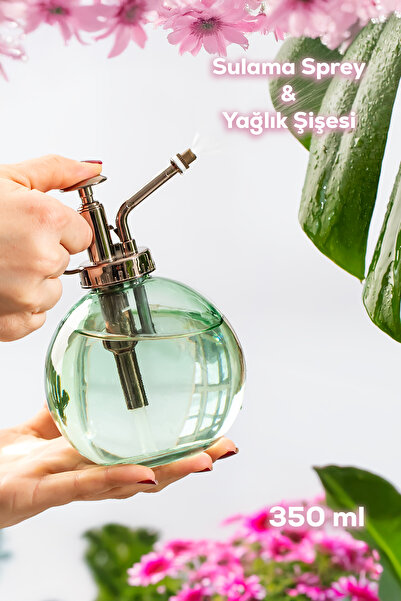 Perotti 15729 Yeşil 350ml Cam Yağlık Yağdanlık ve Sulama Spreyi Koku Spreyi Ş...