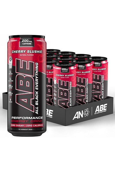 applied nutrition ABE Ultimate Pre Workout Drink, Cherry Slushie, Box of 12 Pieces