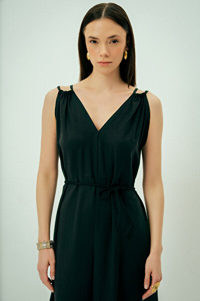 Wear Three Points Aura Askılı Bol Kesim Modal Tulum