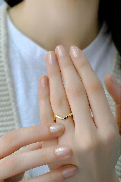 aytekgold 14 Ayar Ajda Zigzag Yüzük