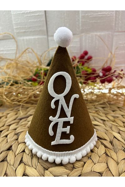 Deniz Party Store Καπέλο από τσόχα Tiny ONE 15 x 12 cm 1 Τ.Κ