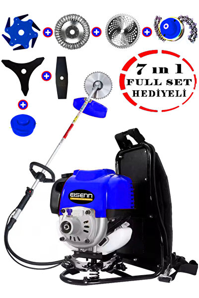 Eisenn Alman Teknoloji 7 In 1 G-tec Magnatec Motor 20 Hp Sırt Tipi Ot Çim Çal...