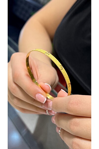 10 gr (GRAM) Çivi Desenli Simli Kibrit Çöpü Bilezik 22 Ayar Altın Yatırımlık Işçiliksiz