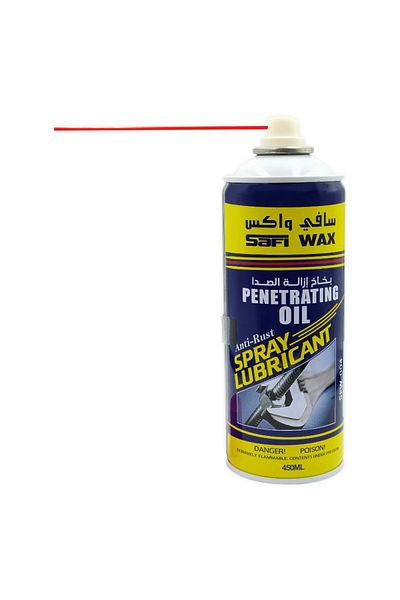SAFI WAX Penetrating Oil Spray Lubricant – Anti-Rust, Multi-Purpose, 450ml for Metal, Bolts, Locks