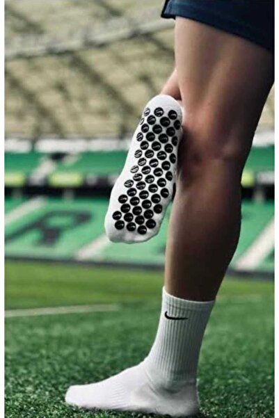 Muba Kaydırmaz Silikon Tabanlı Futbol Çorabı Havlu Tabanlı 3'lü