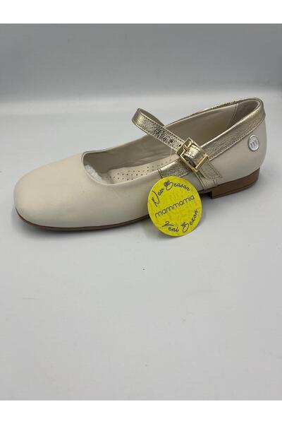 Mammamia Women's Daily Leather Comfortable Ballerina Shoes