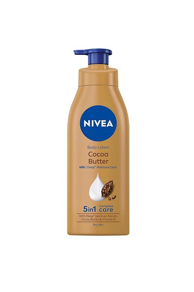 NIVEA NIVEA Cocoa Butter Body Lotion, Cocoa Butter, Vitamin E, for Dry Skin, 400ml