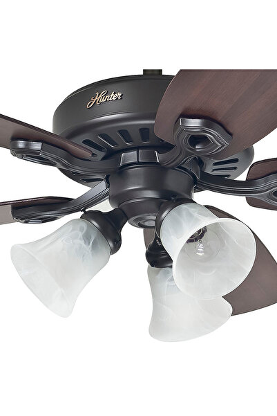 Hunter Fan Builders Plus Çağdaş Bronz- 132 Cm. Aydınlatmalı Tavan Vantilatörü