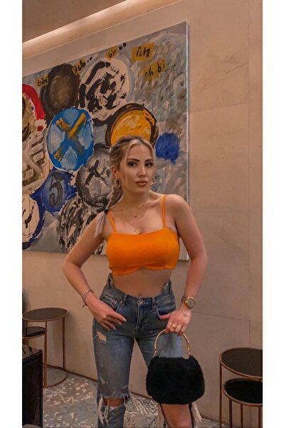 LOCH BUTİK Жіночий бюстгальтер оранжевий з гіппелем