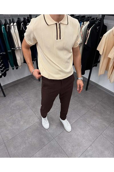 BİRBEYSTORE T-SHIRT POLO LAPEL
