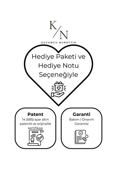 kuyumcu nurettin 2,20 gr (gram)   Kalp Desenli Taşlı  Kolye  45 cm 14 Ayar Altın