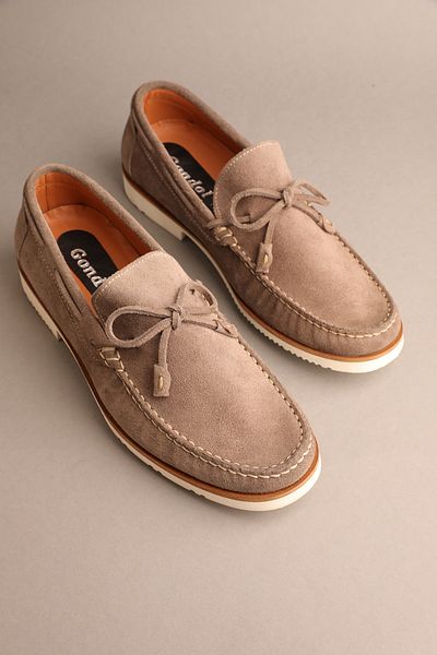Gondol Ανδρικό γνήσιο δέρμα Classic Loafer Mink Suede 42 ttx.20112