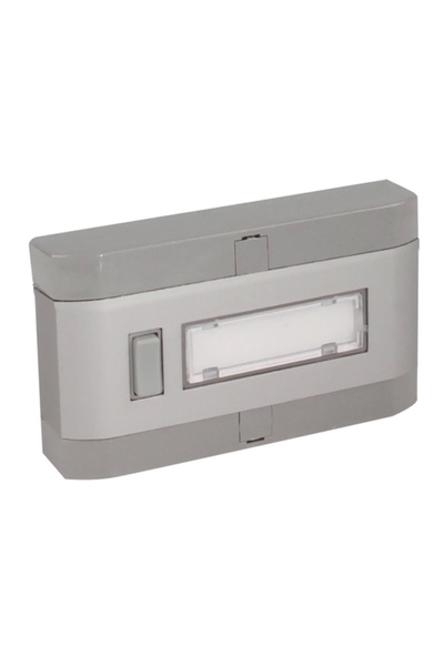 Genel Markalar ENDER Işıksız 1li Alüminyum Tekli Zil Butonu Paneli Sıva Üstü