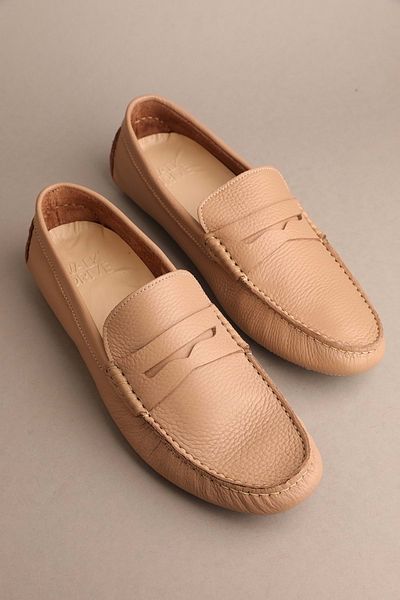 Gondol Men's Genuine Leather Classic Loafer Mink 45 Ttx.20116
