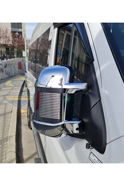 KAPOTO Fiat Ducato 2024-2025 Uyumlu Abs Krom Ayna Kapağı Takım (2 Adet)