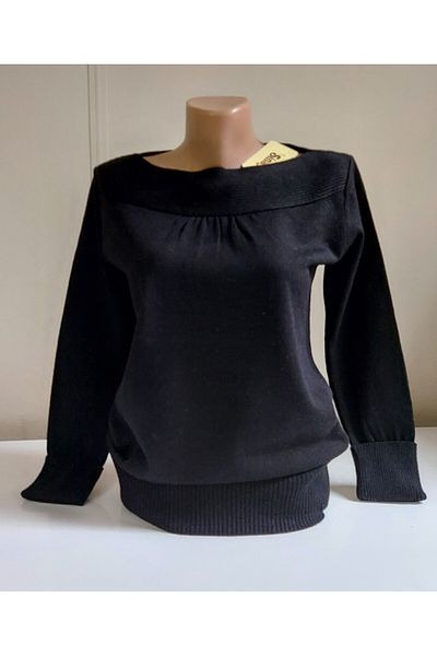 SİNAY TRİKO Pulover de bază de culoare neagră pentru femei
