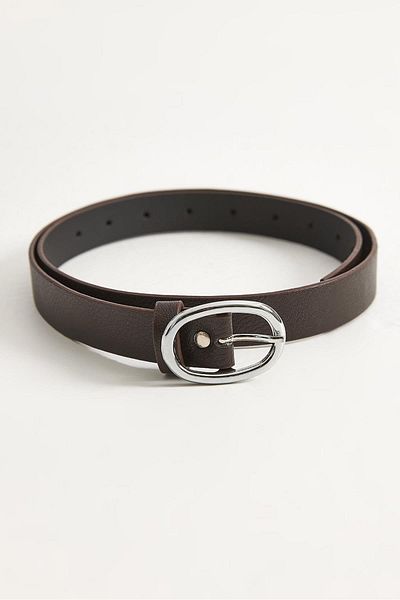 CALİENTE Leather Look Women's Belt Brown