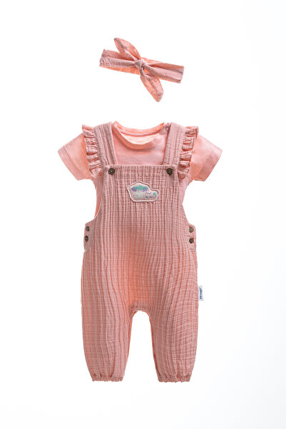 Wogi Muslin Kız Çocuk Tulum Takımı