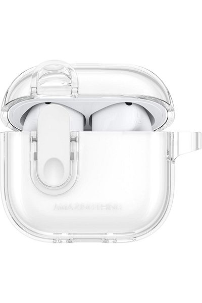 Amazingthing Amazing Thing MINIMAL for AirPods 4 (2024) case cover with Carabiner - Clear