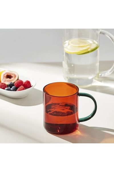 IKEA SKUGGSTUBB Mug, Mixed Colours Brown/Green, 41 cl – Rustic Stoneware, Dishwasher & Microwave Safe