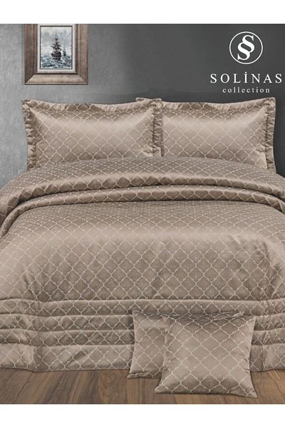 Solinas Collection Victoria Brown Double Dowry Bedspread