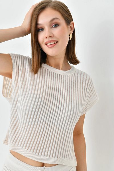 Park Karon Crew Neck Sleeveless Blouse Trousers Two Piece Set