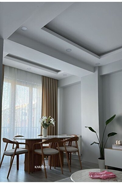 holzwelt Bohem Masa Takımı Ahşap Masa Takımı 6 Kişilik Masa Sandalye Takımı İ...