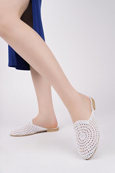 Moda Frato HST-20 Ψάθινες Γυναικείες Παντόφλες Πλεκτές Παντόφλες εξωτερικού χώρου και σπιτιού