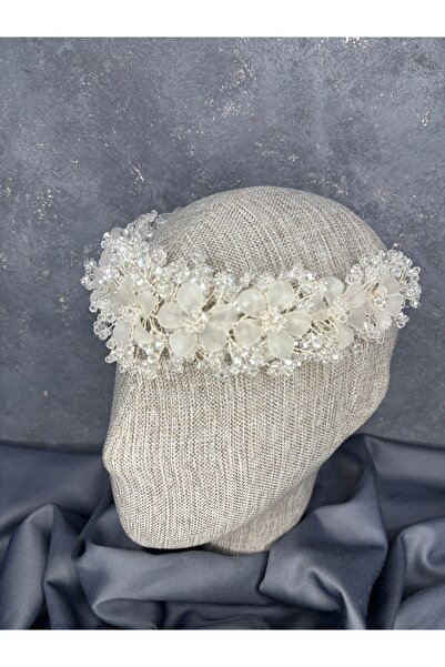 Hayalperest boncuk Nileda Crystal Beaded Bridal Henna Crown Hair Accessory