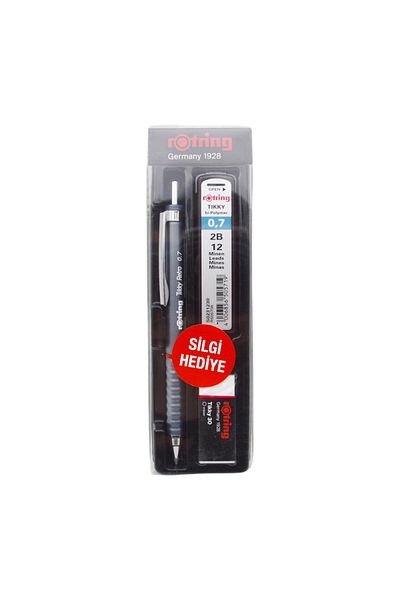 Rotring Retro Versatil Tip Pen Tip-Eraser 3 Pcs School Kit 0.7 Gray