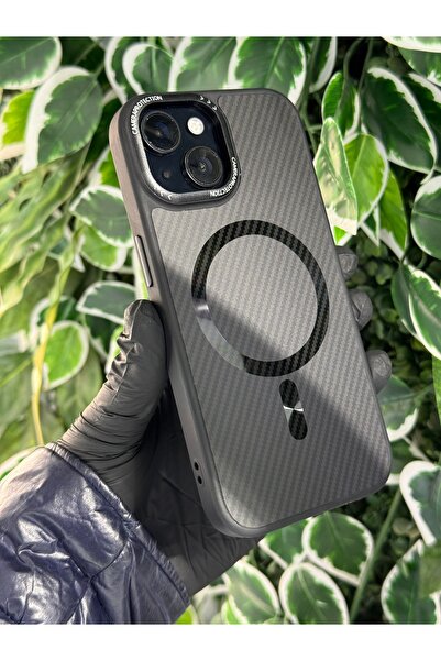 Store IPHONE 15 UYUMLU KARBON MAGSAFE LÜX KILIF