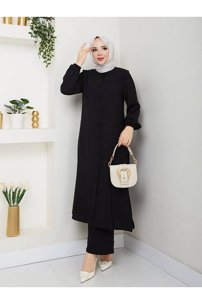 MODA EGE Ayrobin Fabric Long Double Suit