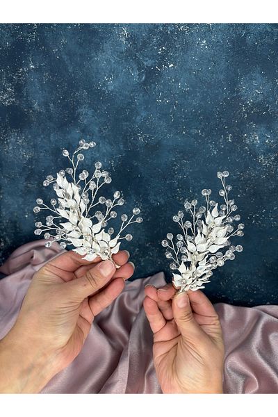 Hayalperest boncuk Agenta Mineli 2 Pack Hair and Bridal Turban Accessory