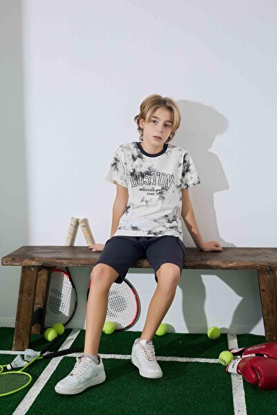 RAPAPA Boy's Summer Combed Cotton Bottom Top Shorts Set 3950 Black