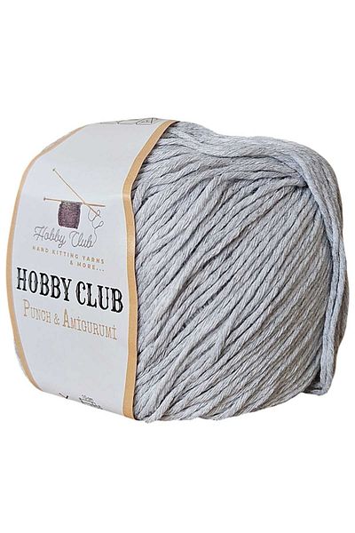 hobby club Punch Pong Amigurumi Σχοινί 50 γραμμαρίων γκρι