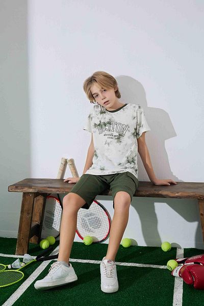 RAPAPA Boy's Summer Combed Cotton Bottom Top Shorts Set